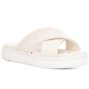 Ugg Zayne Crossband Platform Slide Jasmine Leather